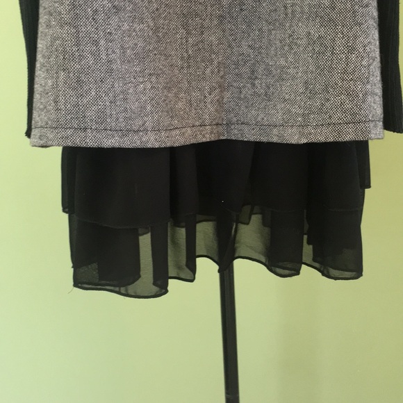 Black & Grey Dress Top - Picture 6 of 7